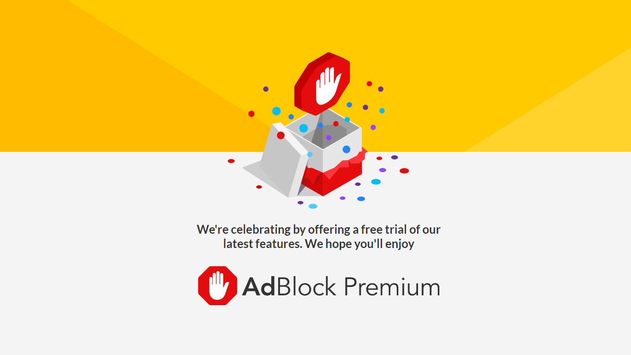 Đăng ký nhận nhận miễn phí AdBlock Premium